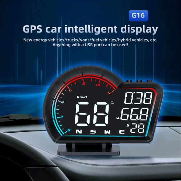 Digital GPS Speedometer HUD — Navigation & GPS Accessories