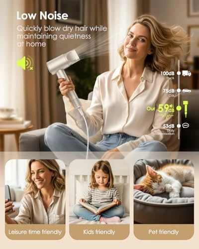 Hair Dryer with Diffuser, Bopcal