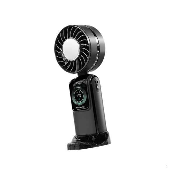 Adjustable Speed Silent Desk Fan with LED Display — Portable Cooling Solutions, Quality Life