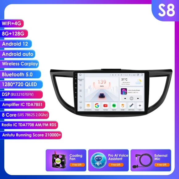 Android Car Radio with CarPlay and GPS — Car Infotainment System, OSSURET