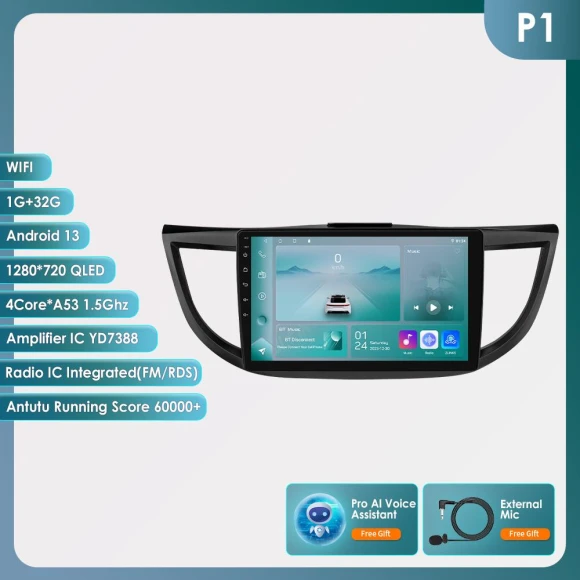 Android Car Radio with GPS, CarPlay, and 4G Connectivity — Car Infotainment System, OSSURET