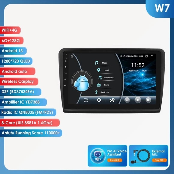 Pro AI Android Car Radio — Car Infotainment System, Hizpo