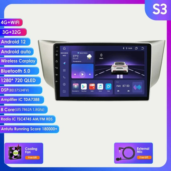 Car Multimedia Video Player with Navigation — Car Infotainment System, Hizpo