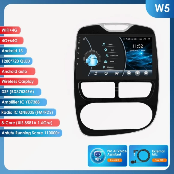 Wireless CarPlay 4G-LTE Android Car Stereo — Car Infotainment System, Hizpo