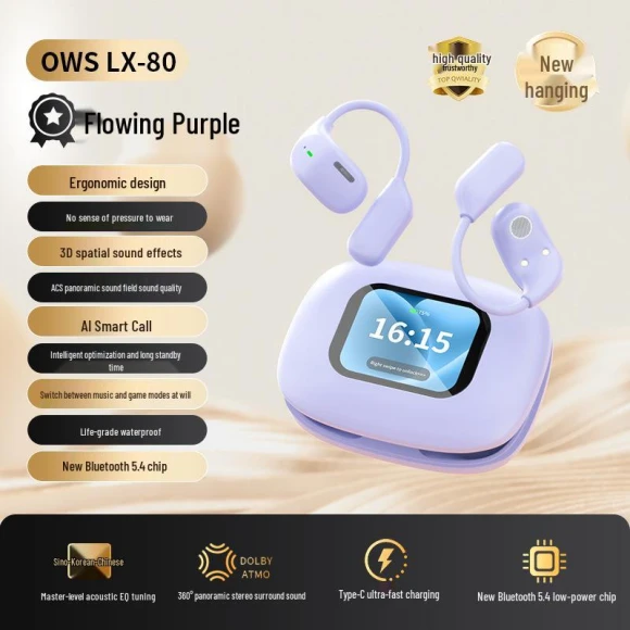 AI Translation Bluetooth Earphones with Touch Control and Display — Wireless Earbuds, Chose One