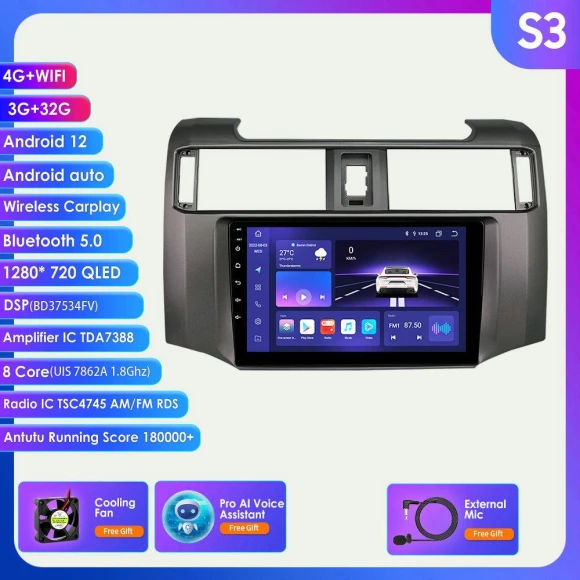 Car Multimedia Player with 9-Inch Touchscreen — Car Infotainment System, Hizpo