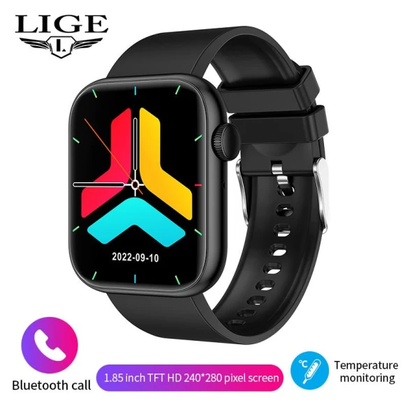 Body Temperature Smart Watch with Rotating Crown — Smart Watch, LIGE