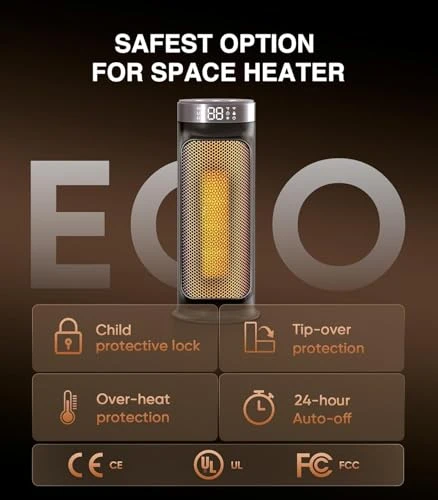 Smart Electric Space Heater, DAYETTE