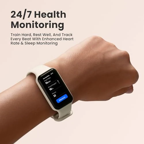 Fitness and Activity Tracker with Heart Rate, SpO2, Sleep Analysis, Alexa Built-In, 18-Day Battery — Smart Watch, Amazfit