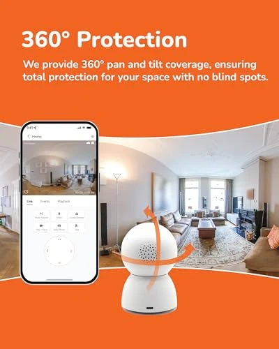Indoor Pan-Tilt Dome Security Camera (2-Pack) — Security Camera, Sensforge