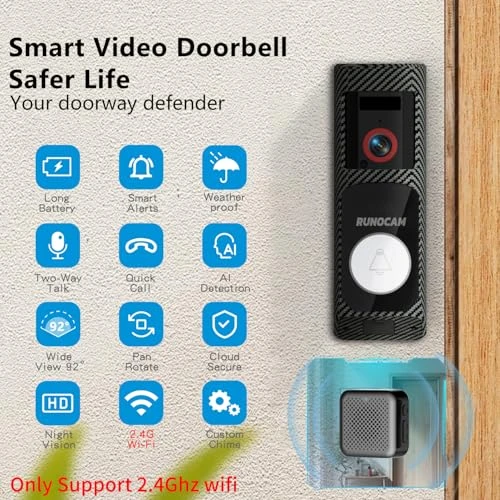 Video Doorbell Camera Wireless — Video Doorbell, RUNOCAM