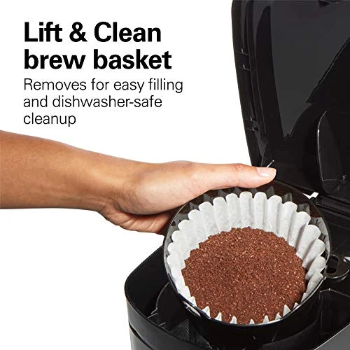 12 Cup Programmable Drip Coffee Maker with 3 Brew Options, Glass Carafe, Auto Pause and Pour — Coffee Maker, Hamilton Beach