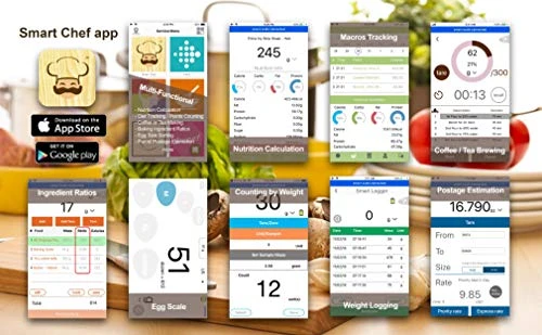 Digital Pocket Wireless Smart Food Kitchen Scale — Smart Scale, ReFleX