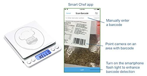 Digital Pocket Wireless Smart Food Kitchen Scale — Smart Scale, ReFleX