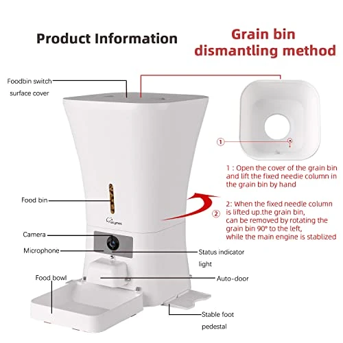 Automatic Pet Feeder with Camera and Treat Dispenser — Automatic Pet Feeder, SKYMEE