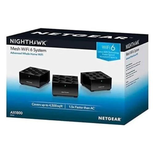 Whole Home Mesh WiFi 6 System, 3-Pack, NETGEAR