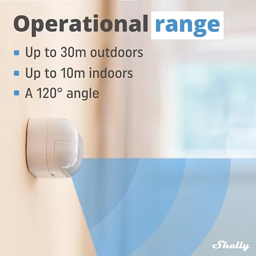 Bluetooth Motion and Lux Sensor, Shelly