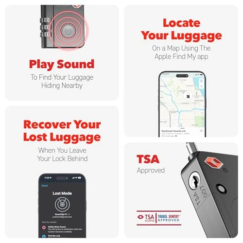 Smart Tracking Luggage Locks — Smart Luggage, KeySmart