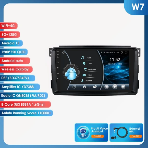 Car Multimedia System with CarPlay and Android — Car Infotainment System, Hizpo