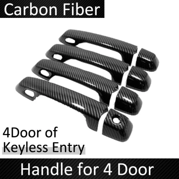 Carbon Fiber Smart Door Handle Cover — Car Door Entry Guard