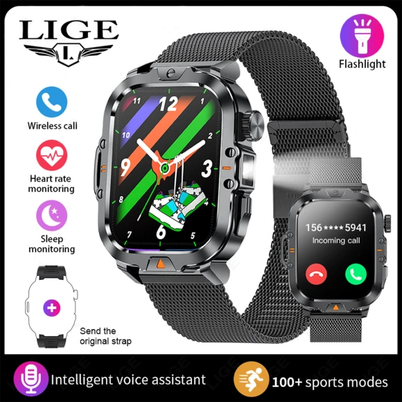 Smart Watch with LED Flashlight — Smart Watch, LIGE
