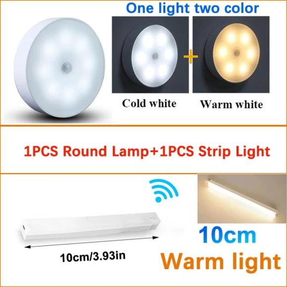 Rechargeable Motion Sensor LED Cabinet Light, Decorcrafts