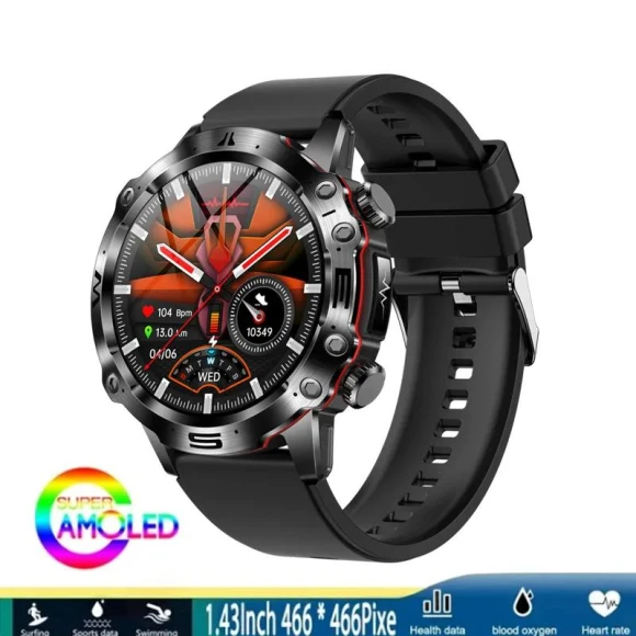 Smart Watch for Men with Blood Pressure, Blood Oxygen, ECG + PPG, Bluetooth Calling, Fitness Tracker — Smart Watch, Chibear
