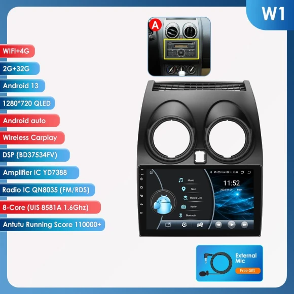 Android Auto Multimedia Car Radio — Car Infotainment System, Hizpo