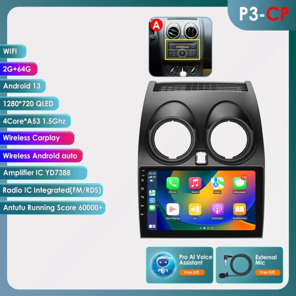 Android Auto Multimedia Car Radio — Car Infotainment System, Hizpo