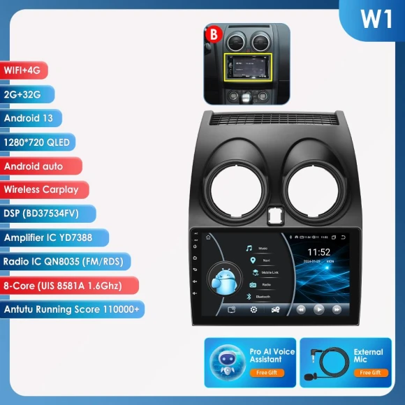 Android Auto Multimedia Car Radio — Car Infotainment System, Hizpo