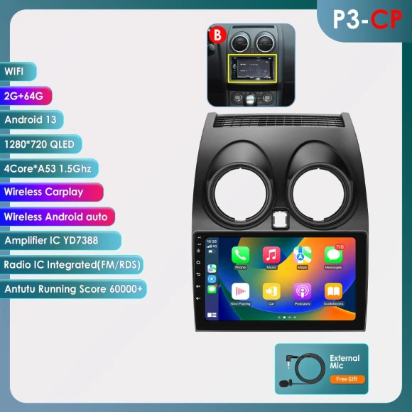 Android Auto Multimedia Car Radio — Car Infotainment System, OSSURET