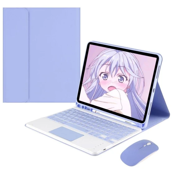 Bluetooth Keyboard Case with Touchpad for iPad Air 6th Gen, SS-Pajamas-01