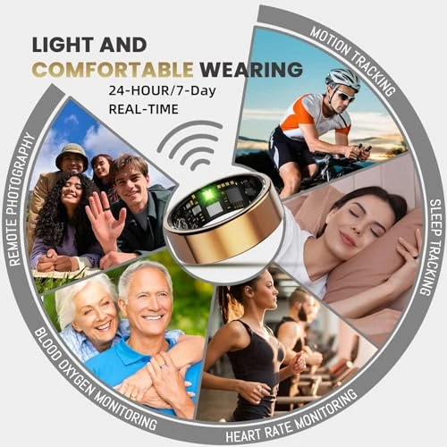 Smart Health Tracker Ring, Oucscru