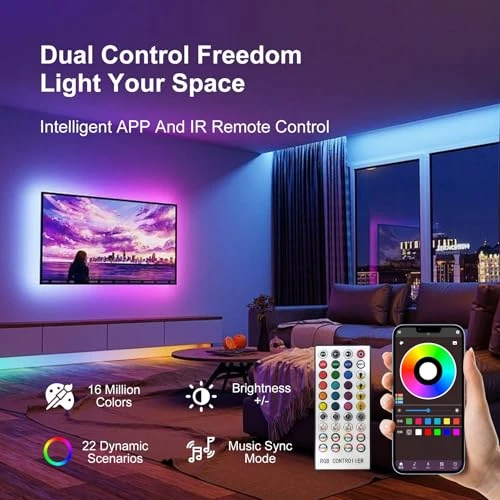 Music Synchronized Smart LED Strip Lights — LED Strip Lights, FBY