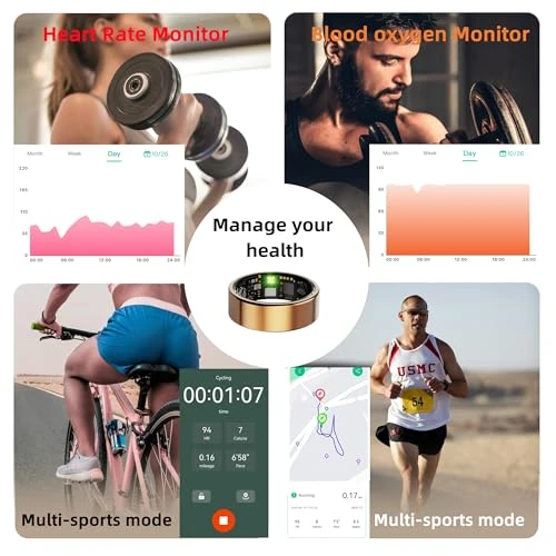 Health Fitness Tracker Ring, UniJethro