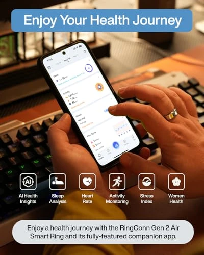 Ultra-Thin AI Smart Ring, RingConn