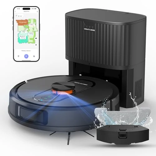 Self-Emptying Robot Vacuum and Mop with LiDAR Navigation — Robot Vacuum, eitton
