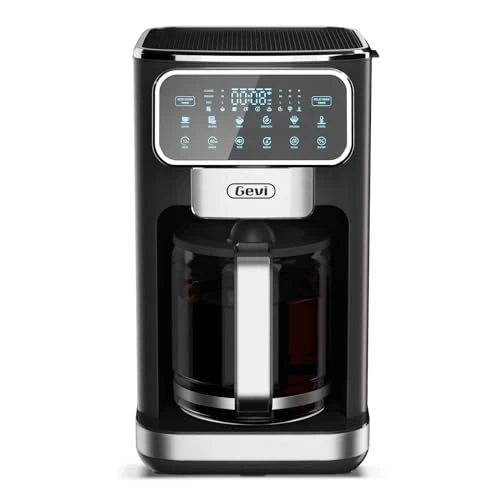 12-Cup Programmable Coffee Maker with Touch Screen & Reusable Filter — Coffee Maker, Gevi