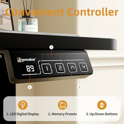 Electric Standing Desk with Splice Board — Standing Desk, ERGOMAKER