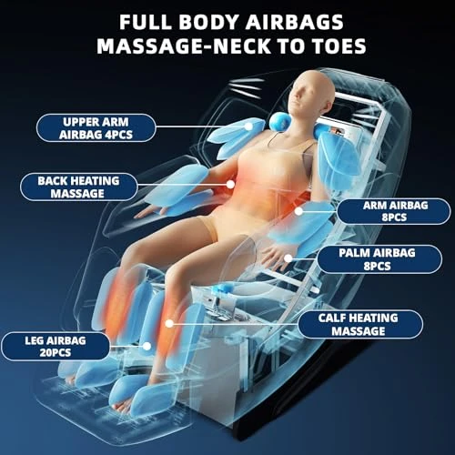 Full Body Zero Gravity Recliner — Massage Chairs, HealthRelife