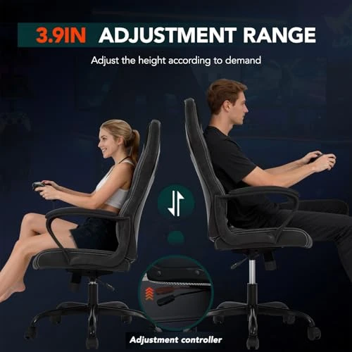 Gaming Chair with Massage, Ergonomic Office Desk Chair, Adjustable Lumbar Support & Headrest, Computer Task Chair, 360°... — Smart Chairs, BestOffice