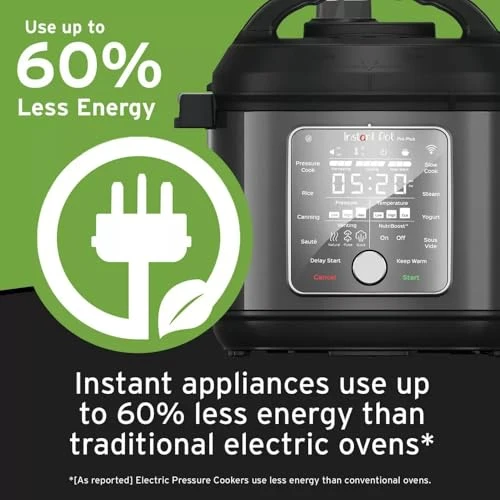 Pressure Cooker with WiFi Control, Nutri-Boost, Rice Cooker, Slow Cook, Sauté, Yogurt Maker, Sous Vide & Steam — Multicooker, Instant Pot