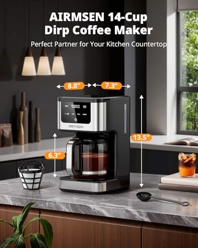Programmable Drip Coffee Maker — Coffee Maker, AIRMSEN