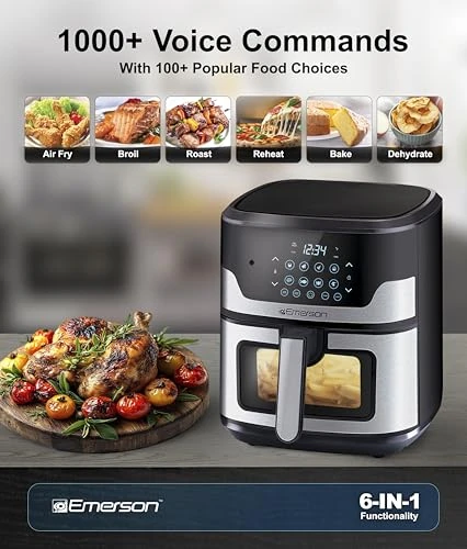 SmartVoice 6-in-1 Air Fryer — Air Fryer, Emerson