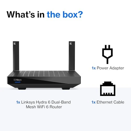 Dual-Band Mesh WiFi 6 Router, Linksys