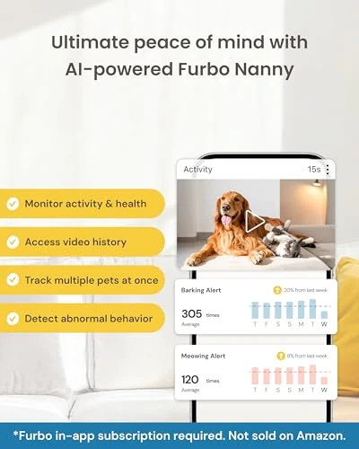 Mini 360° Pet Camera — Smart Bird Feeder, Furbo