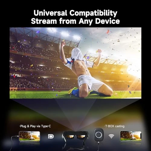 AR Glasses with T-Box, Portable Massive Screen, Myopia Adjustable, Smart Glasses — Smart Glasses, TQSKY