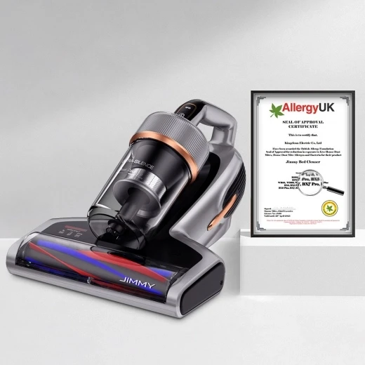 Mite Vacuum Cleaner for Mattresses with UV-C Light & Ultrasonic, JIMMY