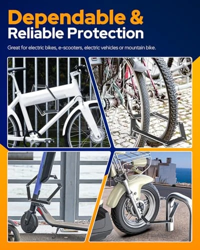 Folding Bike Lock with Hidden AirTag Mount, VICTGOAL