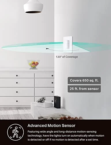 Motion Sensor Dimmer Light Switch — Smart Switch, Kasa Smart